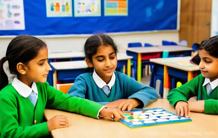 게임 기반 교육의 효과적인 운영 방안 - **"Family Game Night for Learning"**: A heartwarming scene featuring a Pakistani family—a mother, fa...