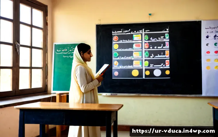 Home 17 게임 메커니즘을 활용한 교육 성과 측정 - Photorealistic Pakistani secondary-school classroom using game mechanics to measure learning progres...